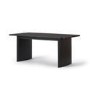 ONLY OPENED - Black Oak Extendable Dining Table - Seats 8 - Jarel