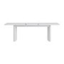 Large White Wooden Extendable Dining Table - Seats 6 - 8 - Jarel