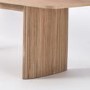 Oak Extendable Dining Set with 8 Rattan Effect Chairs - Jarel