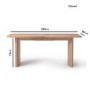 Oak Extendable Dining Set with 8 Rattan Effect Chairs - Jarel