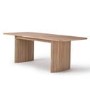 Oak Extendable Dining Set with 8 Rattan Effect Chairs - Jarel