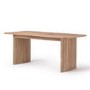 Oak Extendable Dining Table Set with 4 Beige Fabric Chairs & 1 Oak Bench - Seats 6 - Jarel