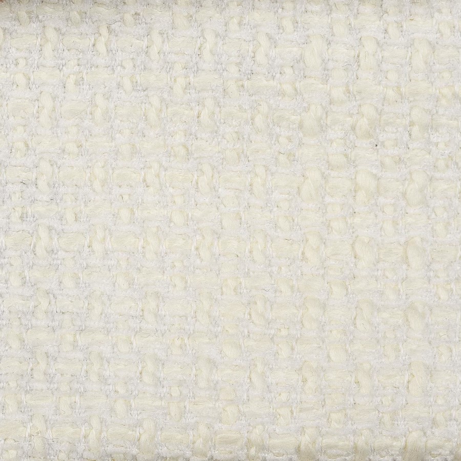 ONLY OPENED - Cream Curved limedwashed Oak exposed back textured fabric dining chair -Kori