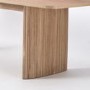 Large Light Oak Extendable Dining Table - Seats 6 - 8 - Jarel