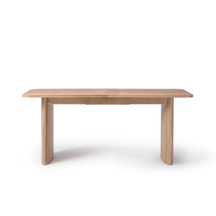 Large Light Oak Extendable Dining Table - Seats 6 - 8 - Jarel