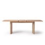 ONLY OPENED - Large Light Oak Extendable Dining Table - Seats 6-8 - Jarel