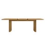 Large Oak Extendable Dining Table - Seats 6 - 8 - Jarel