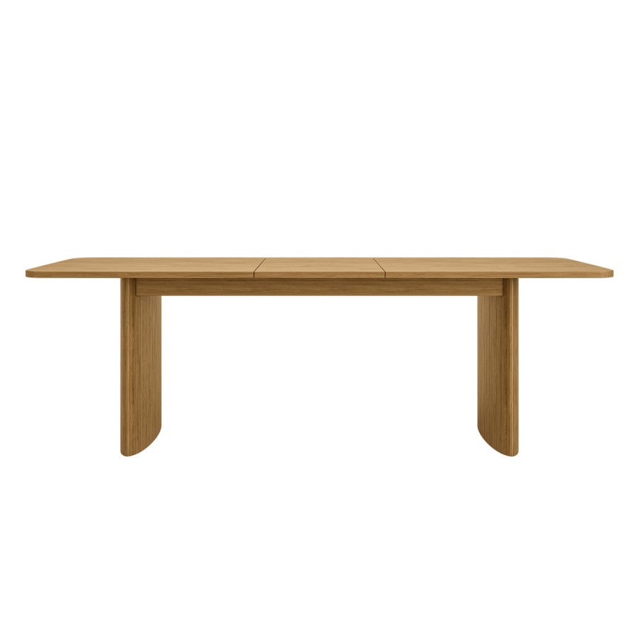 Large Oak Extendable Dining Table - Seats 6 - 8 - Jarel