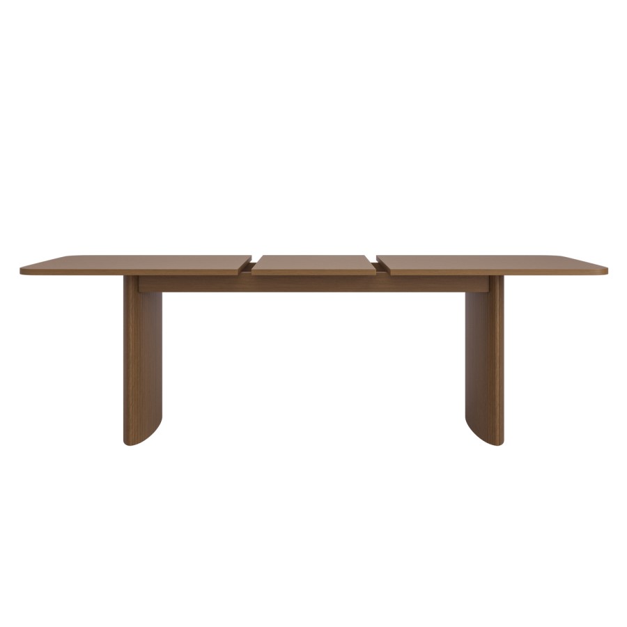 Large Walnut Extendable Dining Table - Seats 6 - 8 - Jarel