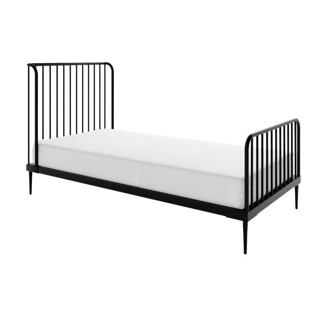 Single Black Metal Bed Frame - Jackson