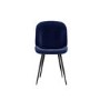 Set of 4 Navy Velvet Dining Chairs - Jenna