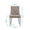 White Gloss Dining Table and 6 Mink Velvet Dining Chairs - Jewel