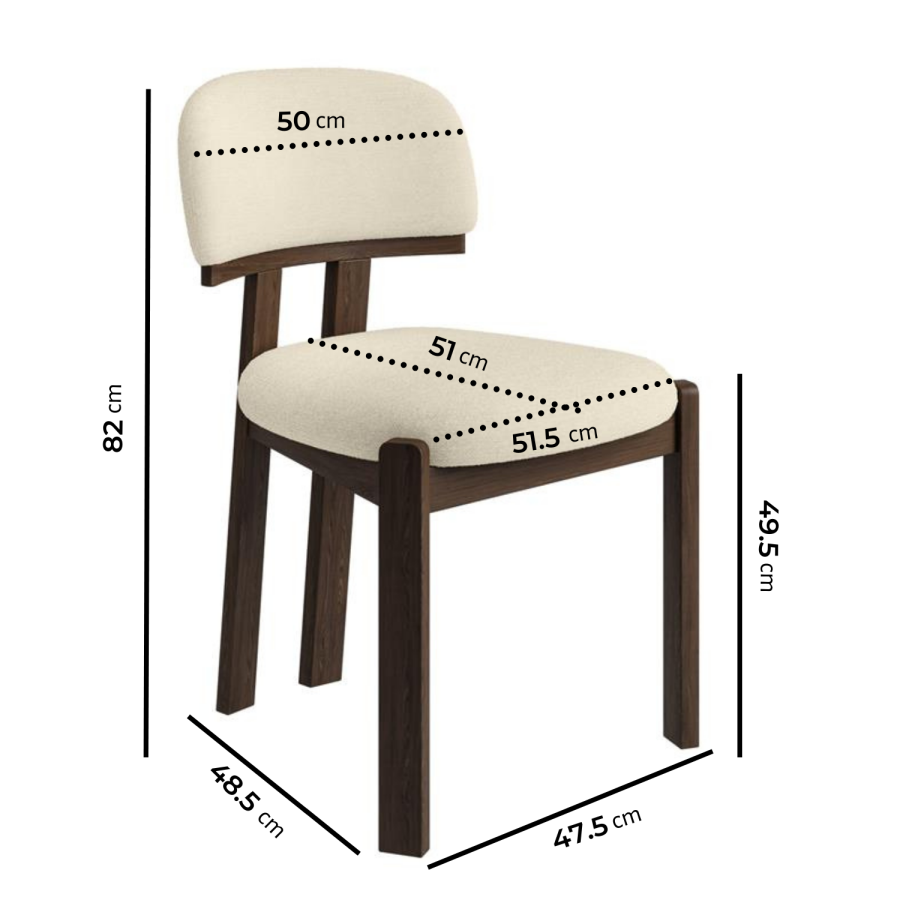 Round to Oval Walnut Extendable Dining Table Set with 4 Cream Upholstered Chairs - Seats 4 - Karie