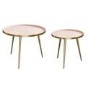 Round Nest of Tables in Gold & Pink - Kaisa