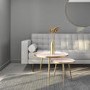 Round Nest of Tables in Gold & Pink - Kaisa