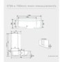 Walk In Shower Bath Right Hand with Bath Screen & Bath Seat 1700 x 750mm - Kineduo