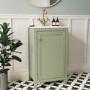 Grade A2 - 500mm Green Freestanding Vanity Unit with Basin - Kinsley 