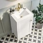 Grade A1 - 500mm White Freestanding Vanity Unit with Basin - Kinsley 