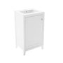 Grade A1 - 500mm White Freestanding Vanity Unit with Basin - Kinsley 