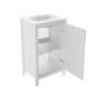 Grade A1 - 500mm White Freestanding Vanity Unit with Basin - Kinsley 