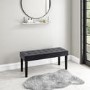 Grey Velvet Hallway Bench - Seats 2 - Kaylee