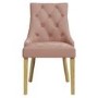 Set of 4 Pink Velvet Dining Chairs - Kaylee