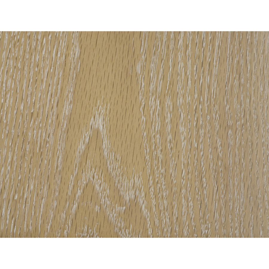 Set of 3 Cream Upholstered Curved Kitchen Stools with Limewash Solid Oak Exposed Back - Kori