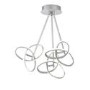 Silver Ceiling Light with Interlocking Hoops - Eliot