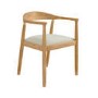 Rectangular Oak Extendable Dining Table Set with 4 Brass Detail Oak Chairs - Seats 4 - Leena