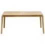 Large Rectangular Oak Extendable Dining Table Set with 6 Burnt Orange Upholstered Chairs - Seats 6 - Leena