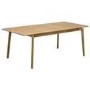 Large Rectangular Oak Extendable Dining Table Set with 6 Burnt Orange Upholstered Chairs - Seats 6 - Leena