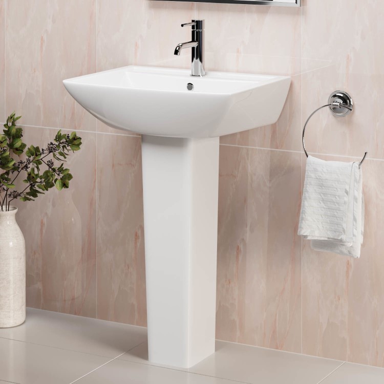 Modern Pedestal Basin 556mm - Laurel