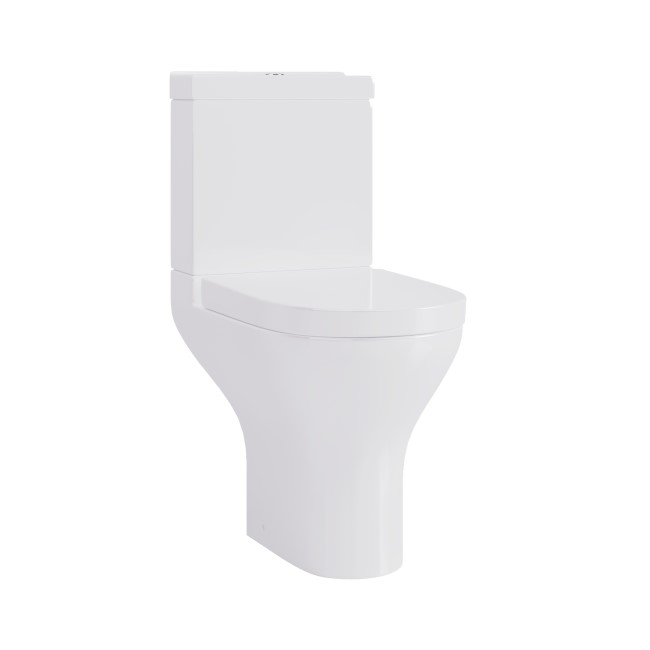 Grade A2 - Close Coupled Corner Toilet with Soft Close Seat & Cover - Laurel