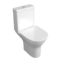 Close Coupled Toilet and Full Pedestal Basin Bathroom Suite - Laurel