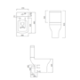 Close Coupled Toilet and Full Pedestal Basin Bathroom Suite - Laurel