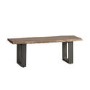 Indian Hub Live Edge Medium Dining Table with Dining Bench & 2 Dining Chairs