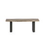 Indian Hub Live Edge Medium Dining Table with Dining Bench & 2 Dining Chairs