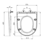 Close Coupled Open Back Toilet with Sink on Top & Brass Fittings Cloakroom Suite - Legend