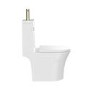 ONLY OPENED - Close Coupled Open Back Toilet with Sink on Top & Brass Fittings - Legend