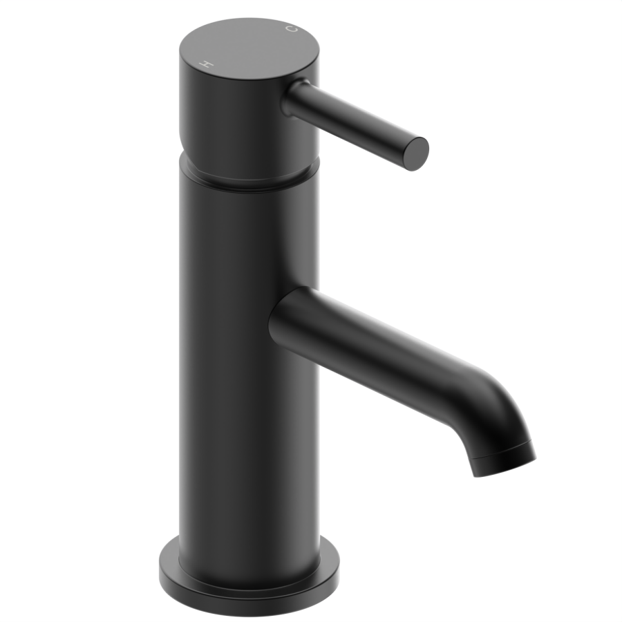 Close Coupled Open Back Toilet with Sink on Top & Black Fittings Cloakroom Suite - Legend