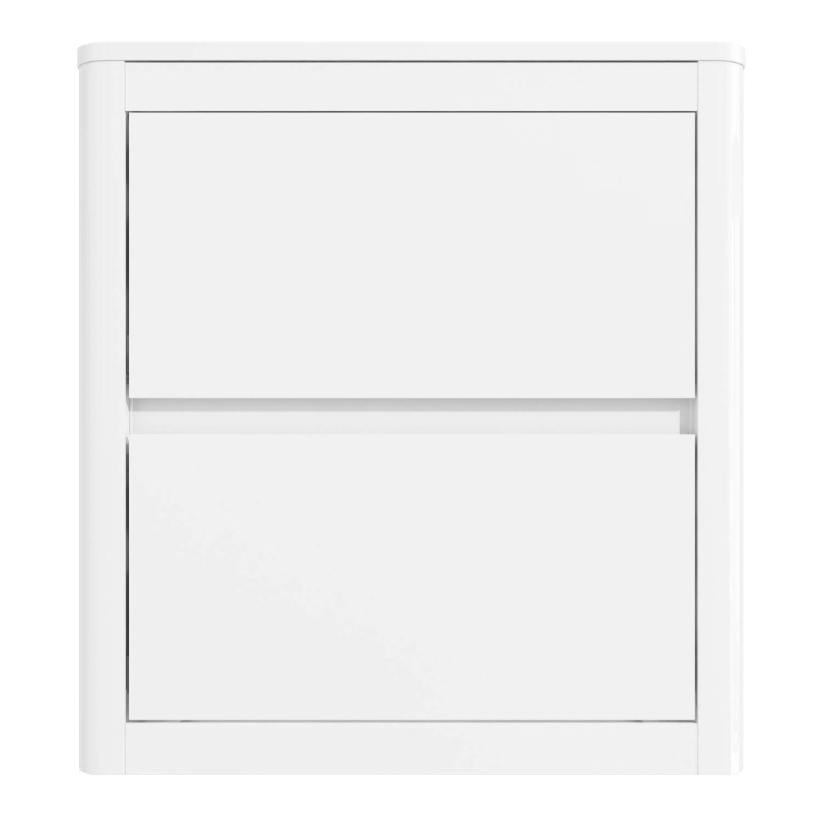 Lexi White High Gloss Pair of Bedside Tables