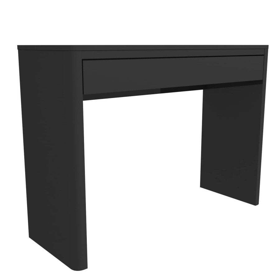 Lexi High Gloss Anthracite Grey Console Table