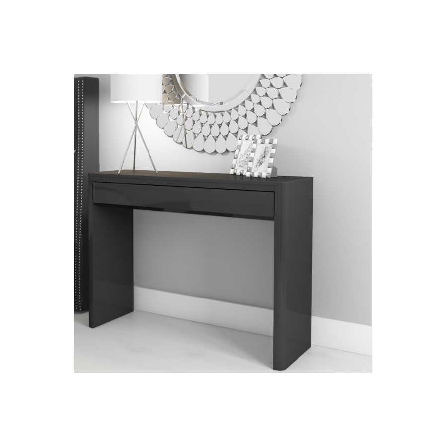 Lexi High Gloss Anthracite Office Desk