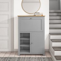 Grey Sideboard with Storage - Linden