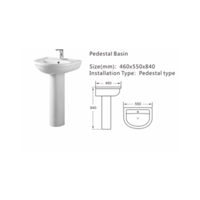 Modern Freestanding 1545mm Bath Suite with Toilet & Basin - Lisbon