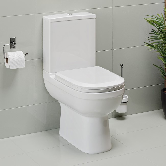 Modern Freestanding 1545mm Bath Suite with Toilet & Basin - Lisbon