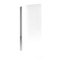 Freestanding Shower Bath Single Ended Left Hand Corner with Chrome Bath Screen 1650 x 740mm - Lisbon