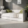 Double Wooden Day Bed with Trundle Storage and 2 Mattresses - Lincoln