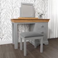 Loire Two Tone Dressing Table Set in Grey and Oak