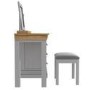Loire Two Tone Dressing Table Set in Grey and Oak
